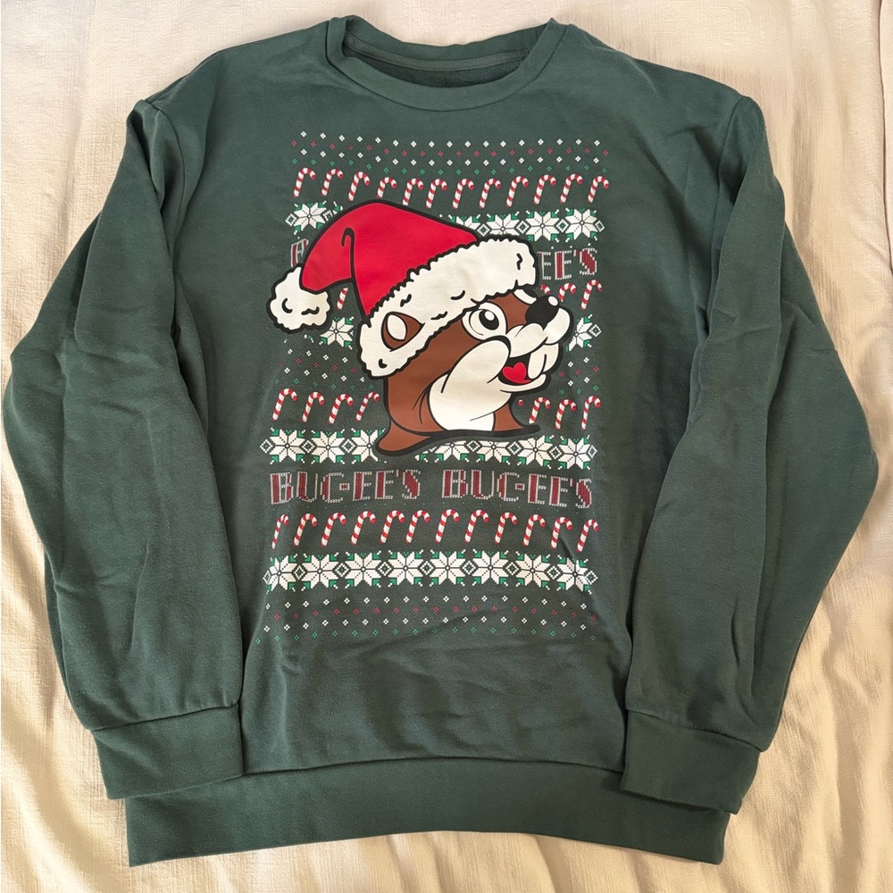 Buc-ee’s Green Holiday Sweater